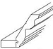 Crown with cutout for dentil-3-3/8Wx2-1/2Hx96L Golden Shaker