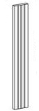 Fluted Wall Filler 3Wx30L Walnut Merlot