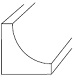 Inside Corner Molding 3/4Wx96L Golden Shaker