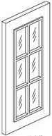 Glass Dr for W2136 Walnut Merlot