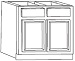 Base 30 Wide Onyx Accent Cabinets
