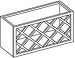 Wall Wine Rack 30Wx18H Walnut Merlot