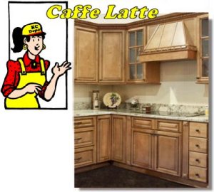 Caf� Latte Cabinets