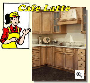Cafe Latte Cabinets