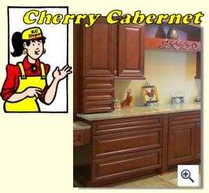 Cherry Cabernet Cabinets
