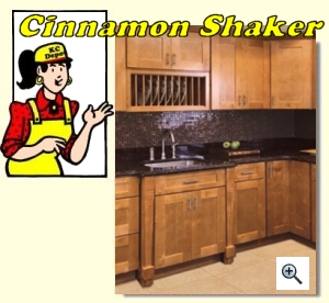 Cinnamon Shaker Cabinets