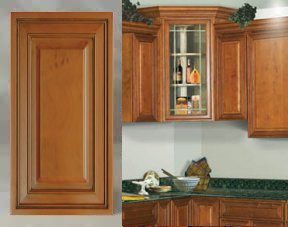 Coffee Alder kitchen cabinets