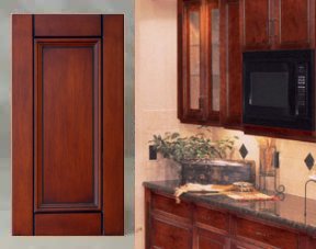 Glazed Cherry kitchen cabinets