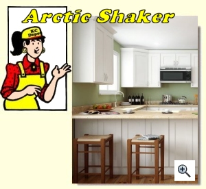 Arctic Shaker Cabinets