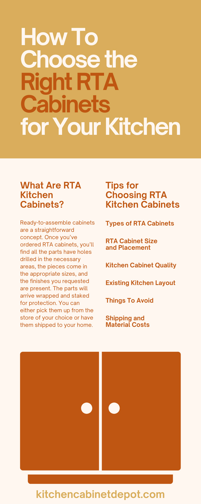 How To Choose the Right RTA Cabinets for Your Kitchen