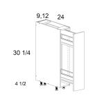 BPO6FH - High Gloss White - Base Cabinet with Basket Pullout