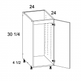 SB24SFH - High Gloss White - Full Height Single Door Sink Base