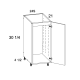 VB12FH - Venetian Blanc - Full Height One Door Vanity Base Cabinet