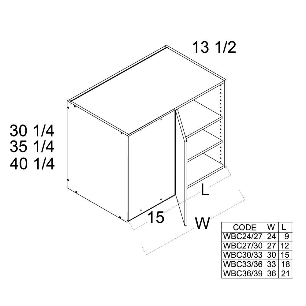WBC24 2735 High Gloss White Blind Corner Wall Cabinet Kitchen wbc24-2735-high-gloss-white-blind-corner-wall-cabinet-kitchen