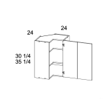 WER2430 - High Gloss White - Wall Easy Reach Cabinet