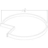 BLSTRAY - Espresso Shaker - Base Wooden Lazy Susan Trays For 33” & 36”