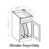 B18TDKIT - Base 18 Tray Divider Kit - Two Trays