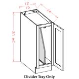 B12TDFHKIT - Base 12 Full Height Tray Divider Kit - One Tray