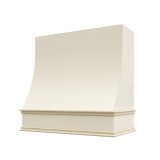 Image: CHA-1V3036 - Heirloom Antique - Essex Sloped Wood Range Hood with Classic Apron Moulding 30"W x 36"H