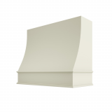 Image: CHA-1V3036 - Soft Linen - Essex Sloped Wood Range Hood with Classic Apron Moulding 30"W x 36"H