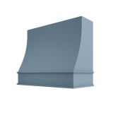Image: CHA-1V3036 - Soft Powder Blue - Essex Sloped Wood Range Hood with Classic Apron Moulding 30"W x 36"H