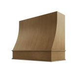 Image: CHA-1V3036 - Soft Taupe - Essex Sloped Wood Range Hood with Classic Apron Moulding 30"W x 36"H