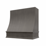 Image: CHA-1V3036 - Platinum Shaker - Essex Sloped Wood Range Hood with Classic Apron Moulding 30"W x 36"H