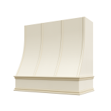 Image: CHA-3V3036 - Heirloom Antique - Essex Sloped Strapped Wood Range Hood with Classic Apron Moulding 30