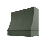 Image: CHA-3V3036 - Ivy Shaker - Essex Sloped Strapped Wood Range Hood with Classic Apron Moulding 30"W x 3