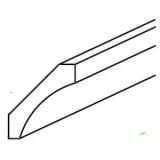 CM8-C - Espresso Shaker - Shaker Cove Crown Molding 2 1/2" X 96"