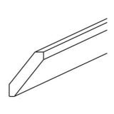 CM8-S - Espresso Shaker - Shaker Angled Crown Molding 3 1/4" X 96"