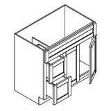 FA4221DR - Blanco Modern - Vanity Sink Base – 2 Door, 2 Drawer - Doors On The Right
