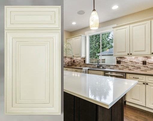Glazed Pearl Classic Cream with Caramel Accent Glaze.