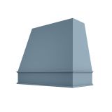Image: RAL-1V3036 - Soft Powder Blue - Bristol Tapered Wood Range Hood with Classic Apron Moulding 30"W x 3