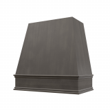 Image: RAL-1V3036 - Platinum Shaker - Bristol Tapered Wood Range Hood with Classic Apron Moulding 30"W x 36