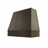 Image: RAL-2V3036 - Soft Ember - Bristol Tapered Strapped Wood Range Hood with Flat Apron Moulding 30"W x 3