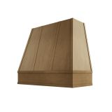 Image: RAL-2V3036 - Soft Taupe - Bristol Tapered Strapped Wood Range Hood with Flat Apron Moulding 30"