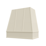 Image: RAL-2V3036 - Antique Shaker - Bristol Tapered Strapped Wood Range Hood with Flat Apron Moulding 30"W