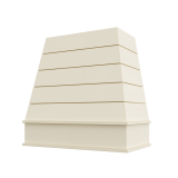 Image: RAL-3V3036 - Heirloom Antique - Bristol Tapered Shiplap Wood Range Hood with Block Apron Moulding 30