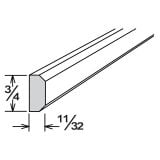 SIM8 - Espresso Shaker - Shaker Insert Molding 3/4" X 11/32" X 96"