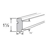 SQCR8 - Espresso Shaker - Shaker Square Chair Rail Molding 1 1/2" X 3/4" X 96"