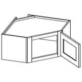 WDC2418 - Espresso Shaker - Wall Diagonal Corner Stacker Cabinet 24"W x 18"H x 12”D