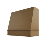 Image: WIL-1V3036 - Rift Oak Shaker - Concord Angled Wood Range Hood  with Classic Apron Moulding 30"W x 36