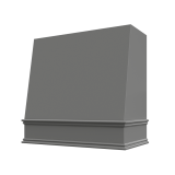 Image: WIL-1V3036 - Smokey Shaker - Concord Angled Wood Range Hood with Classic Apron Moulding 30"W x 36"H