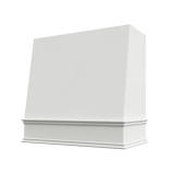 Image: WIL-1V3036 - Timeless White - Concord Angled Wood Range Hood  with Classic Apron Moulding 30"W x 36"
