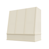 Image: WIL-2V3036 - Heirloom Antique - Concord Angled Strapped Wood Range Hood with Flat Apron Moulding 30"