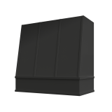 Image: WIL-2V3036 - Black Shaker - Concord Angled Strapped Wood Range Hood with Flat Apron Moulding 30"W x 