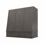 Image: WIL-2V3036 - Platinum Shaker - Concord Angled Strapped Wood Range Hood with Flat Apron Moulding 30"W