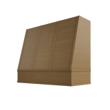 Image: WIL-2V3036 - Rift Oak Shaker - Concord Angled Strapped Wood Range Hood with Flat Apron Moulding 30"W