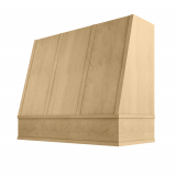 Image: WIL-2V3036 - Honey Shaker - Concord Angled Strapped Wood Range Hood with Flat Apron Moulding 30"W x